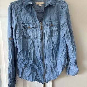 MICHAEL Michael Kors Light Blue Jean Jacket